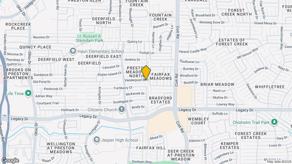 4300 Vanderpool Dr Map and Location Details