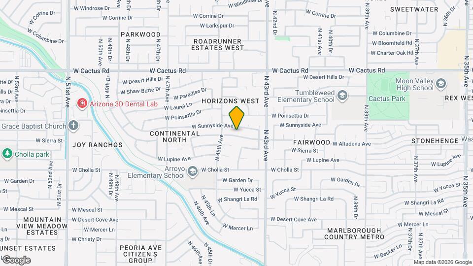 4414 W Altadena Ave Map and Location Details