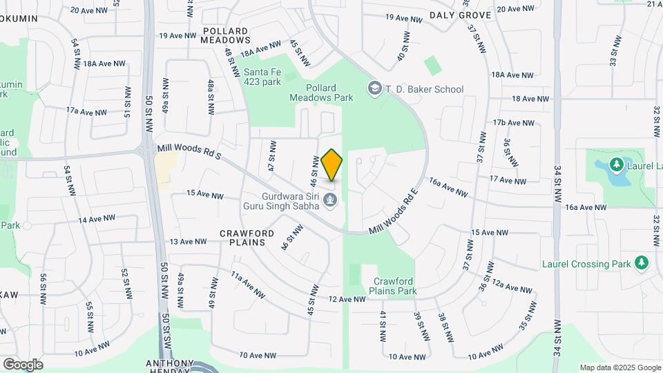 1651 46 St NW Map and Location Details