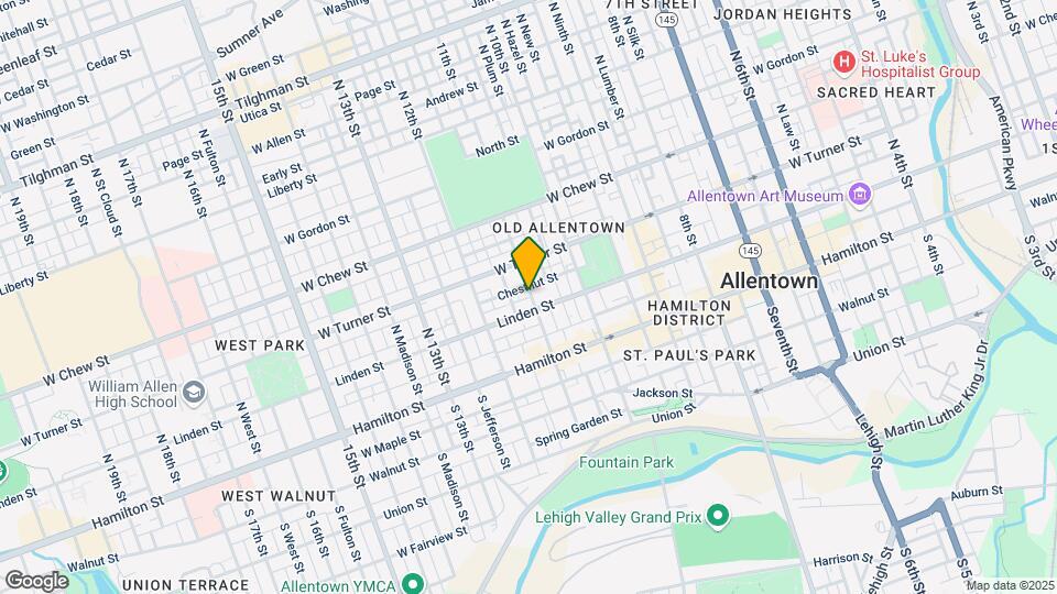 123 N 11th St Map and Location Details