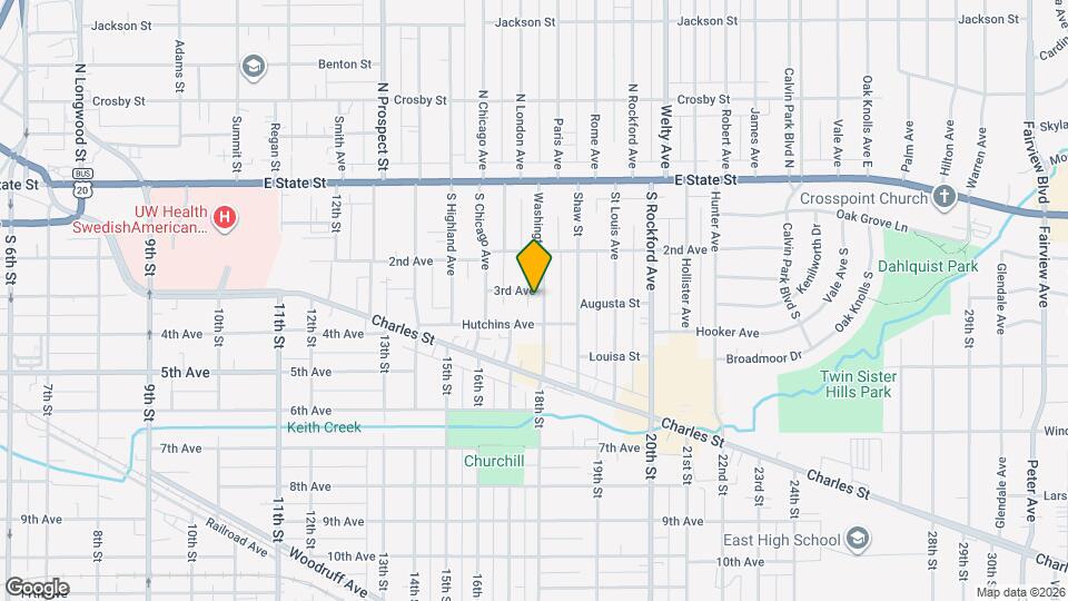 407 Washington St Map and Location Details