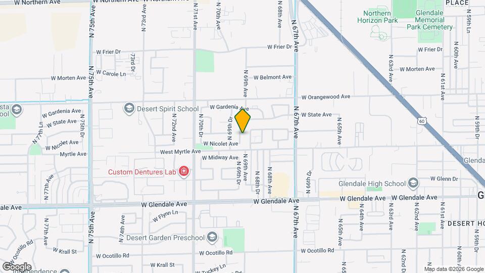 7321 N 69th Ave Mapa y Detalles de la Ubicación