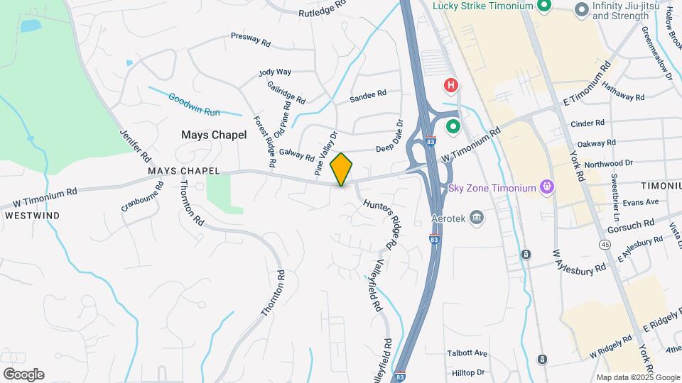 229 W Timonium Rd Map and Location Details