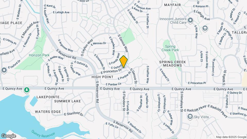 19727 E Princeton Pl Map and Location Details