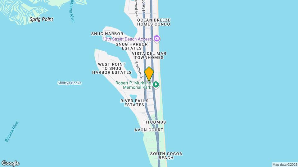 1580 S Atlantic Ave Map and Location Details