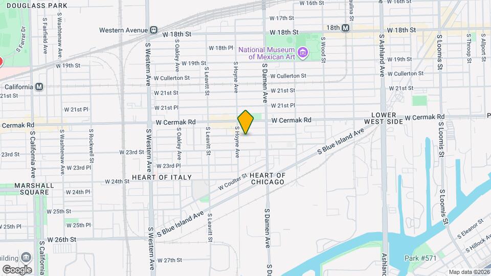 2043 W 22nd Pl Mapa y Detalles de la Ubicación