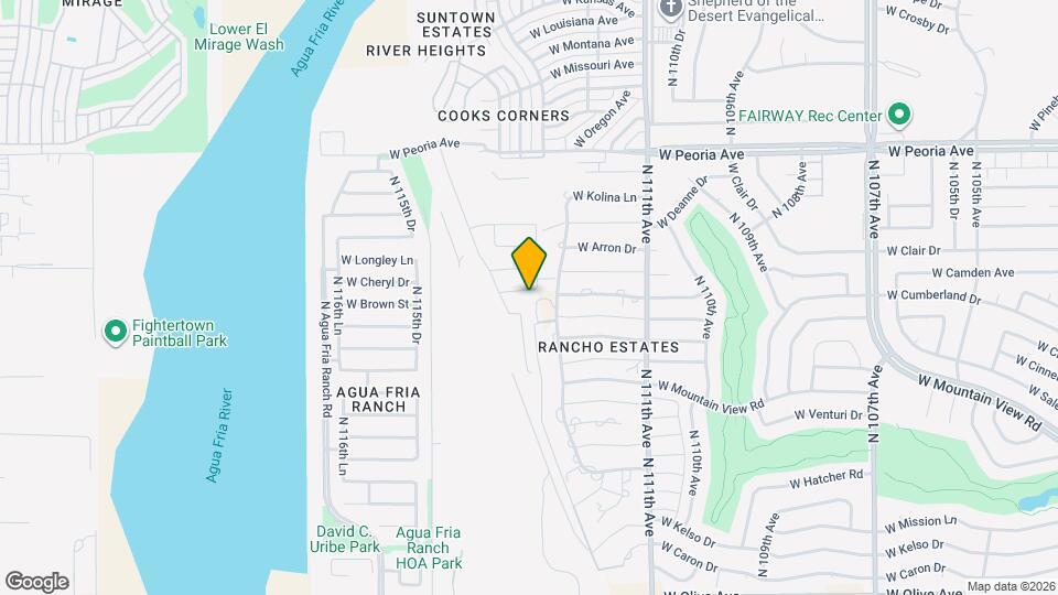 11509 W Cumberland Dr Mapa y Detalles de la Ubicación
