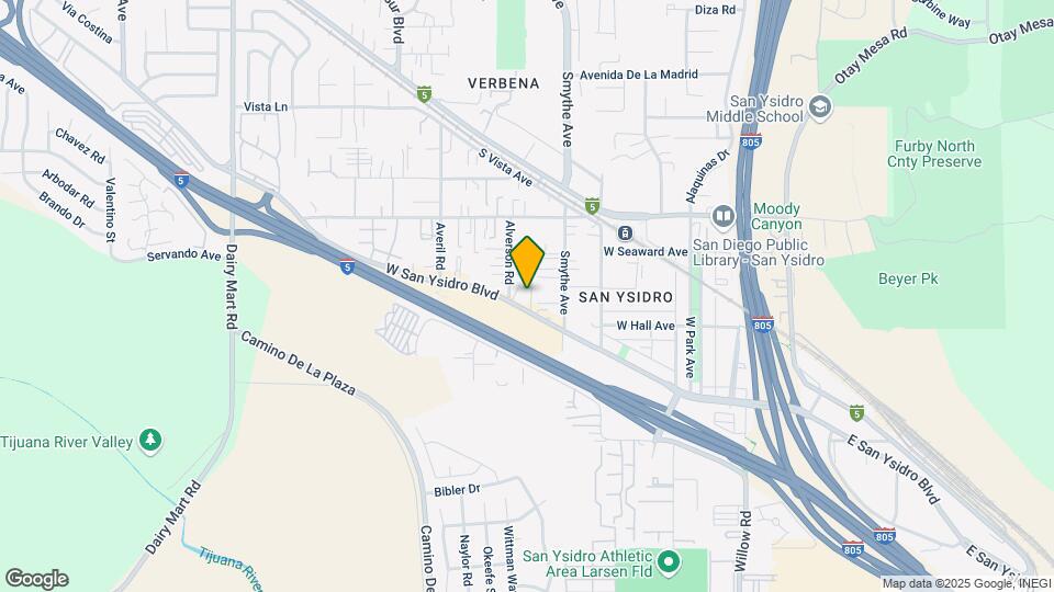 333 W San Ysidro Blvd Map and Location Details