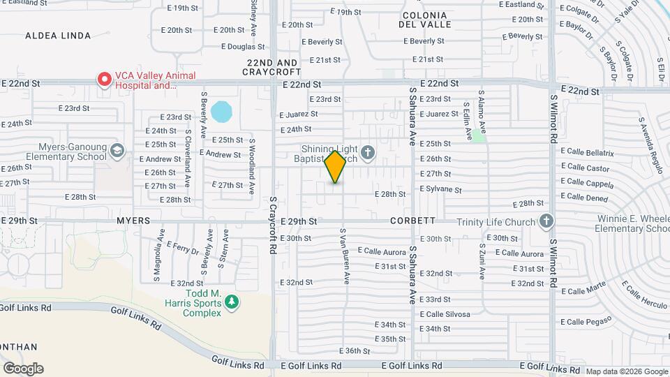 5655 E 28th St Map and Location Details
