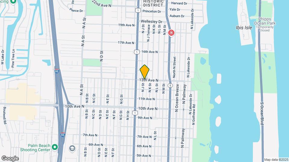 1230 N J St Map and Location Details