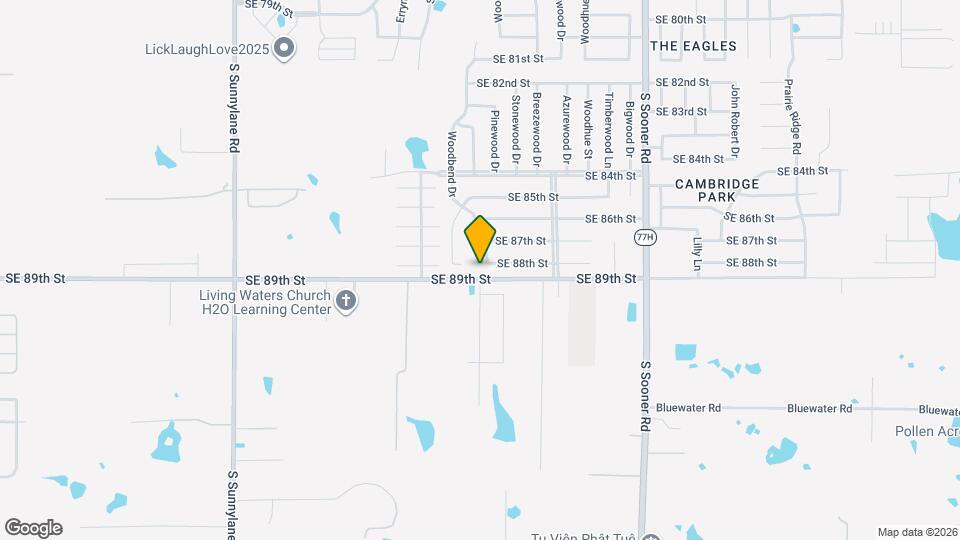 8909 Woodbend Dr Map and Location Details