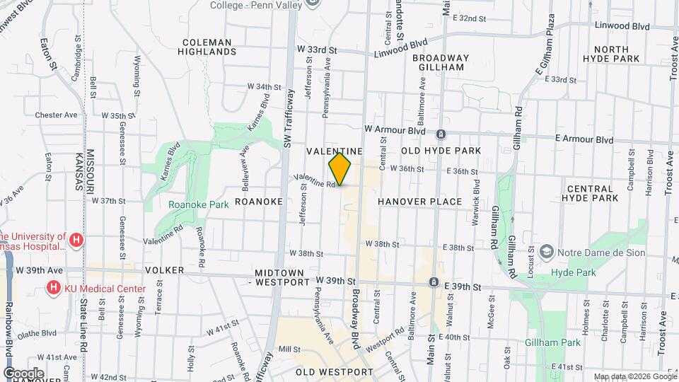 3704 Washington St Map and Location Details