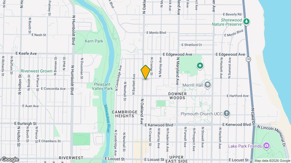 3372 N Oakland Ave, Unit Lower Mapa y Detalles de la Ubicación