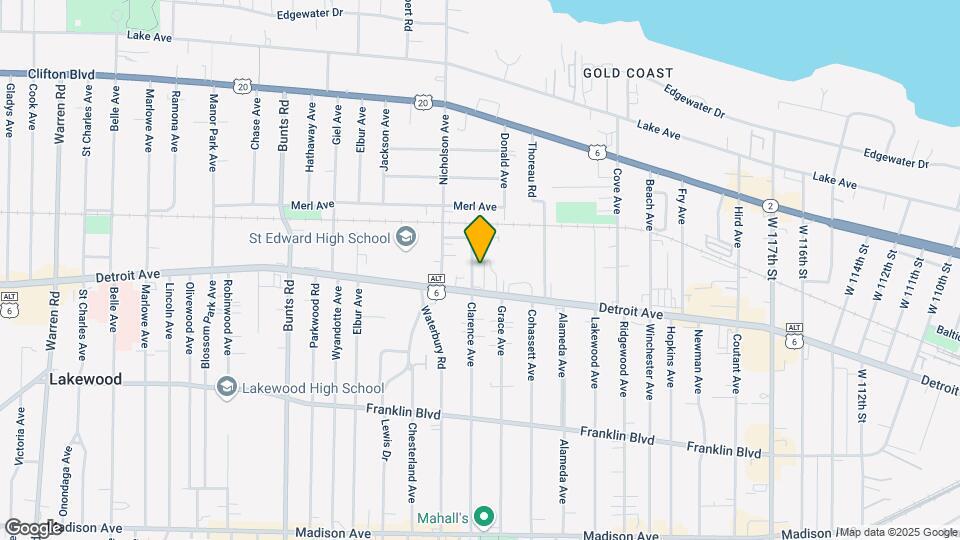 1371 Clarence Ave Map and Location Details