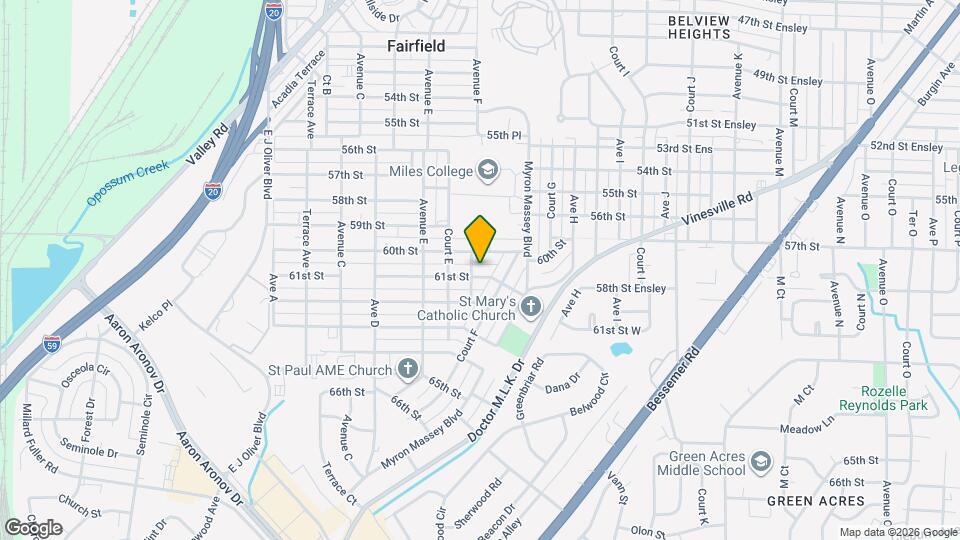 704 61st St Map and Location Details