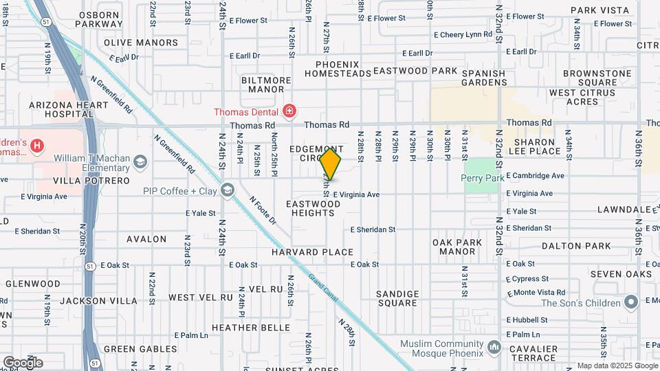 2617 N 27th St Map and Location Details