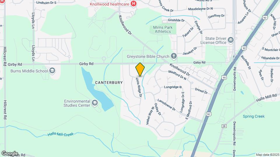 3605 Vista Ridge Dr Map and Location Details