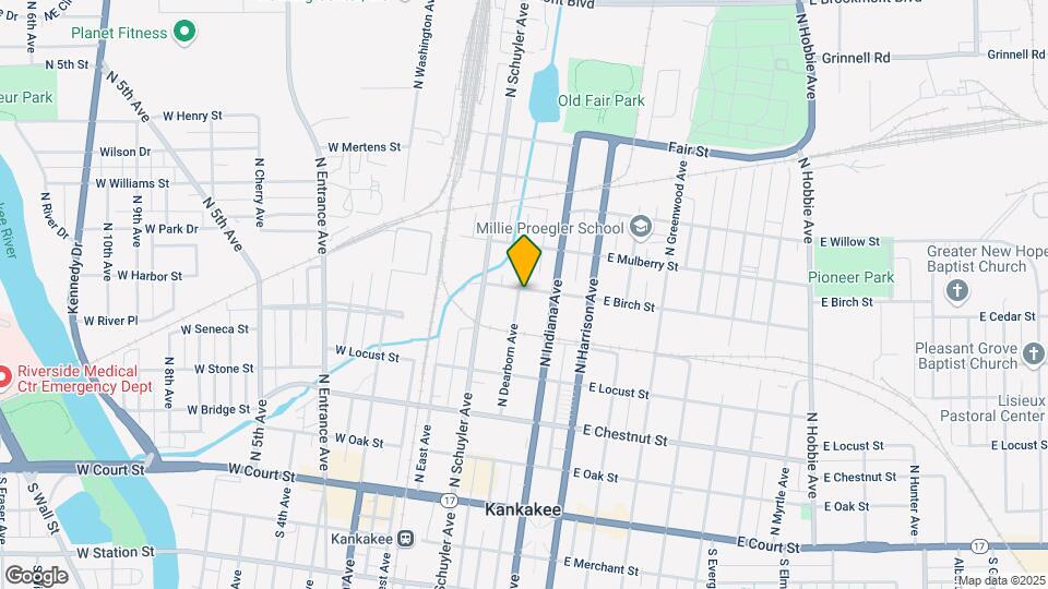 592 & 605 N Dearborn Ave Map and Location Details