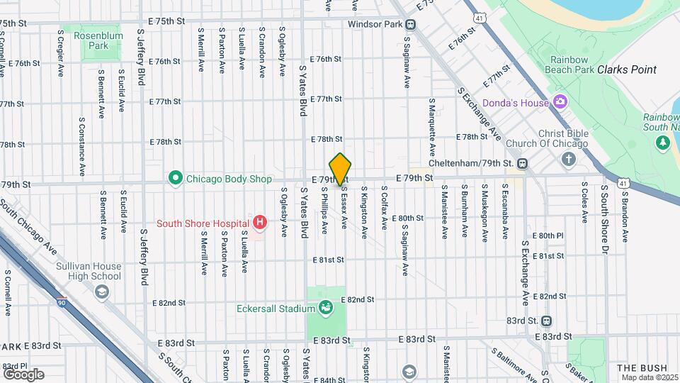 7918 S Essex Ave Map and Location Details