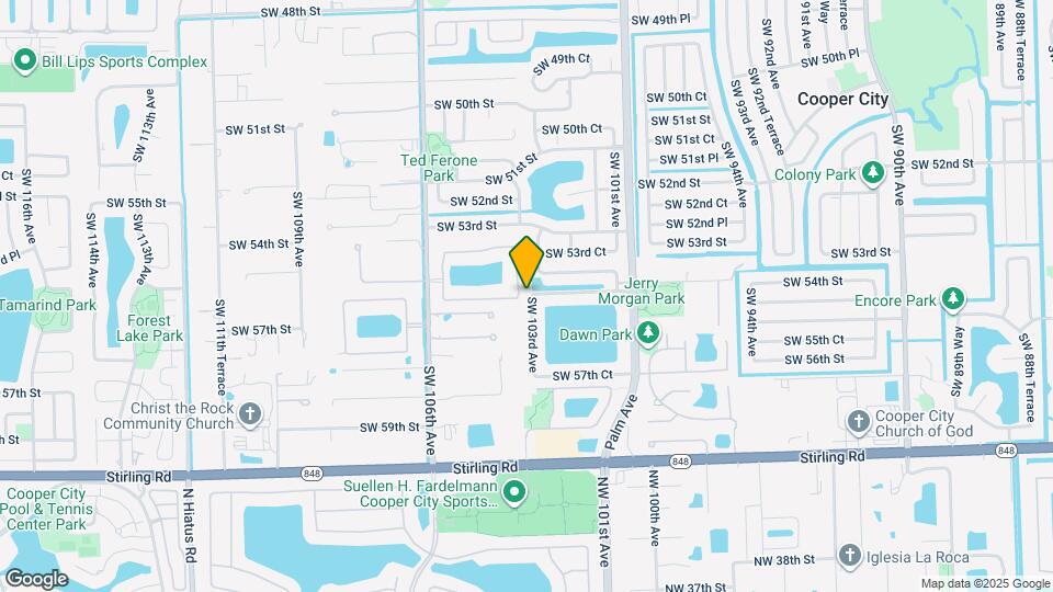 5736 SW 104th Terrace Map and Location Details