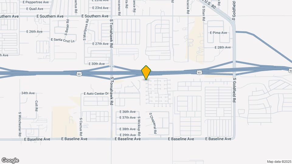 3264 S Chaparral Rd Map and Location Details