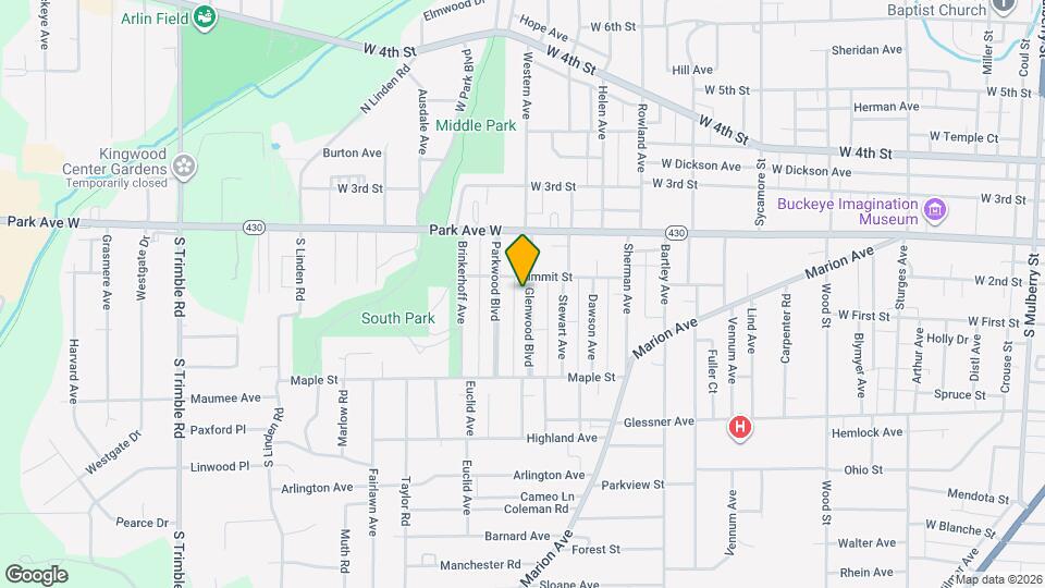 66 Glenwood Blvd Map and Location Details