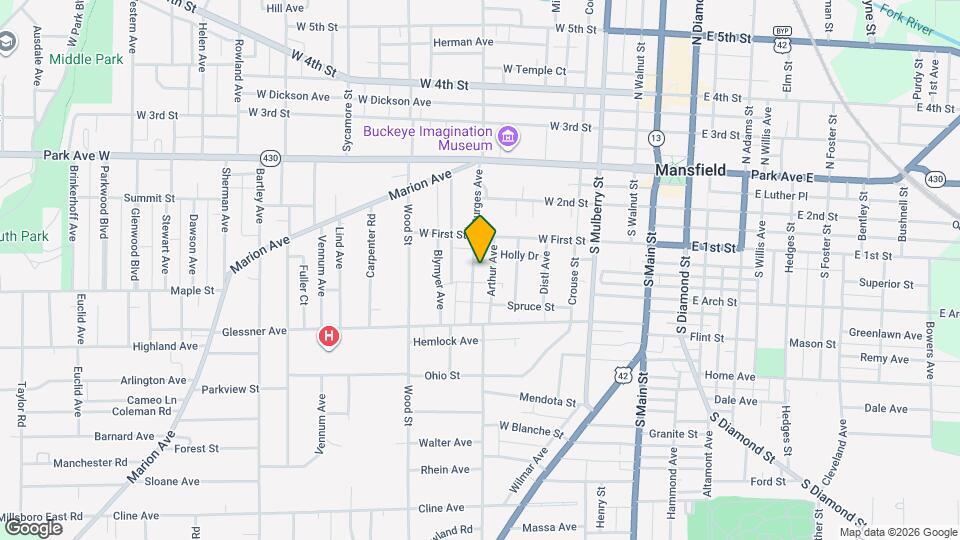 127 Sturges Ave Map and Location Details