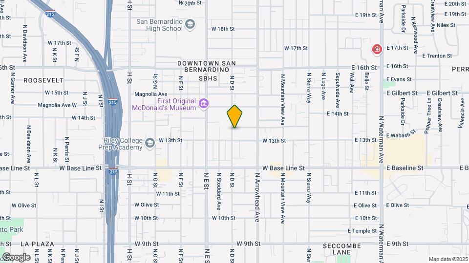 1319-1335 N D St Map and Location Details