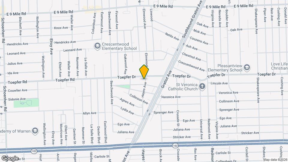 14999 Lincoln Ave Map and Location Details