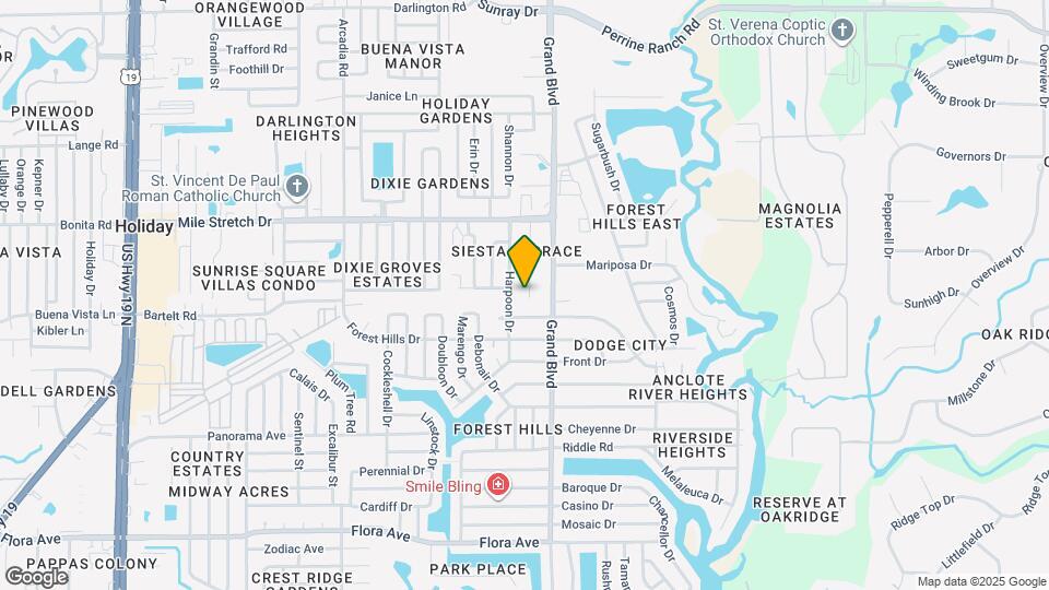 1813 Hacienda Way Map and Location Details