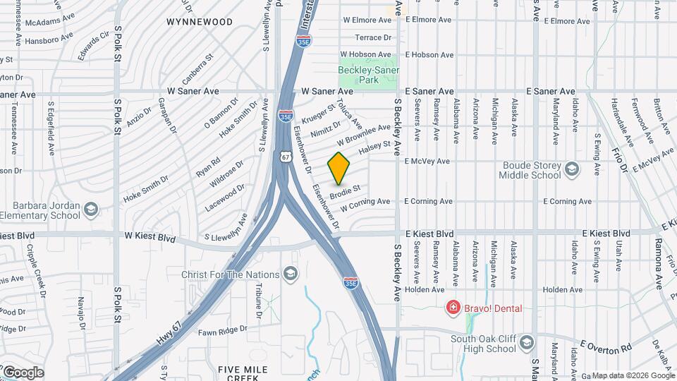 303 Brodie St Map and Location Details