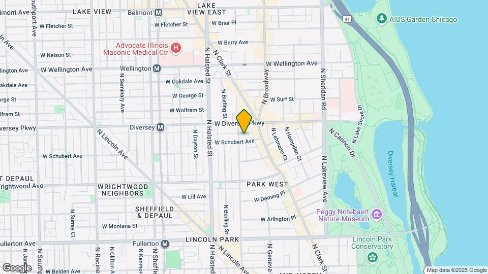 636 W Schubert Ave Map and Location Details