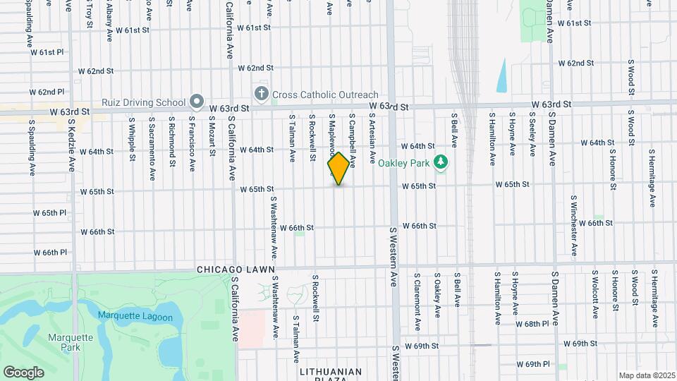 6501 S Maplewood Ave Mapa y Detalles de la Ubicación
