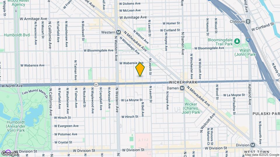 1616 N Bell Ave Map and Location Details