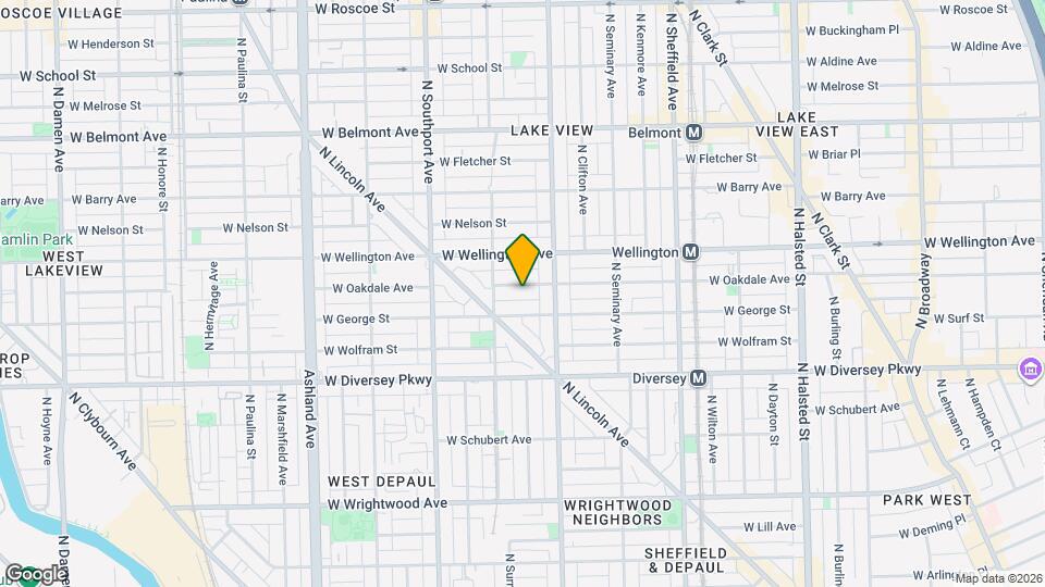 1233 W Oakdale Ave, Unit 2F Map and Location Details