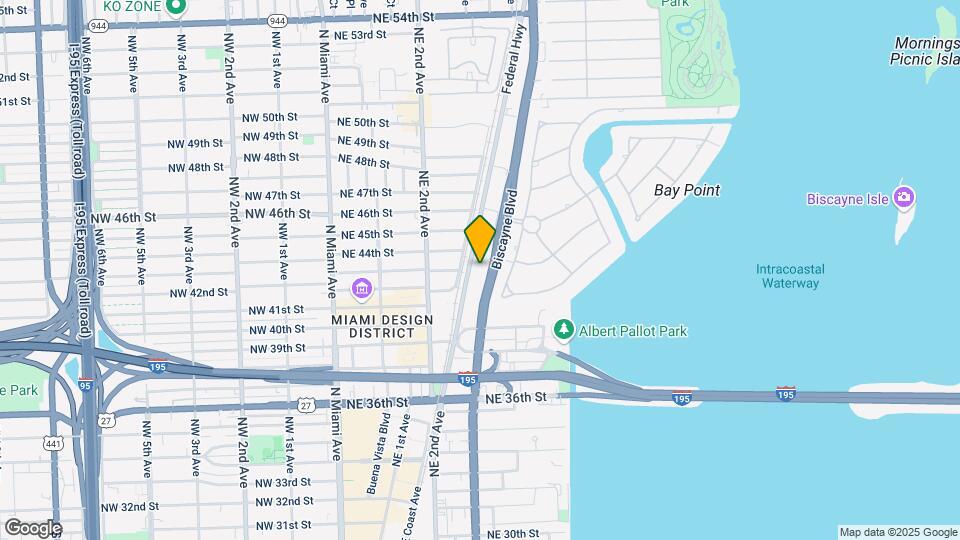 4250 Biscayne Blvd Mapa y Detalles de la Ubicación
