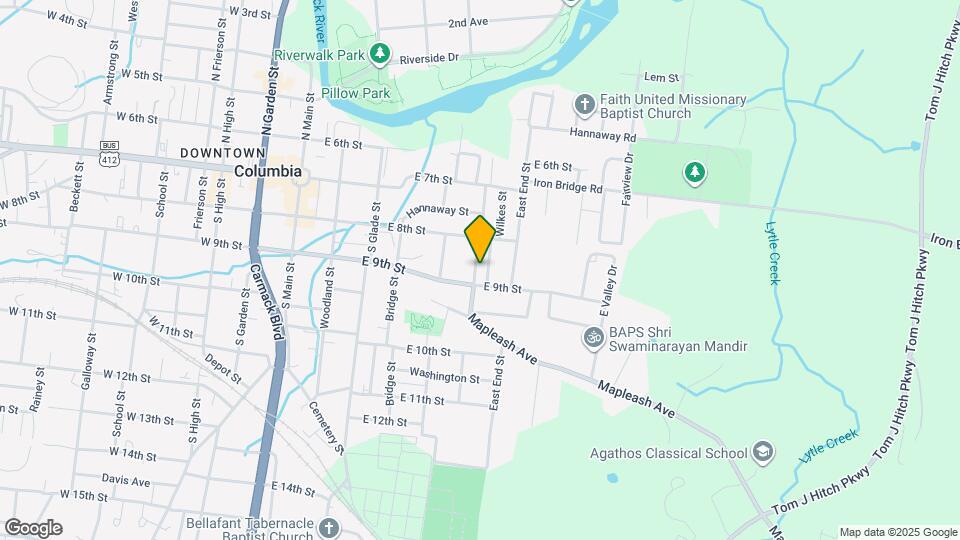 915 Mapleash Ave Map and Location Details