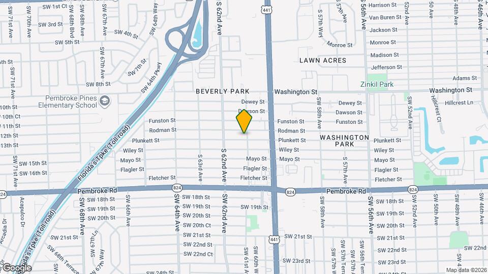 6101 Plunkett St Map and Location Details