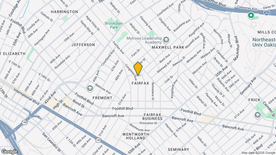 5018 Congress Ave Map and Location Details