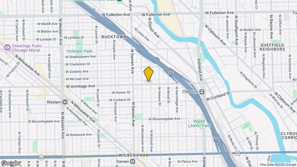 1904 W Armitage Ave Map and Location Details