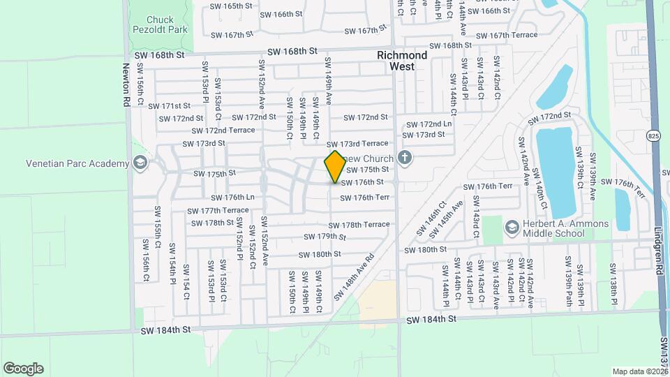 14872 SW 176th St Mapa y Detalles de la Ubicación