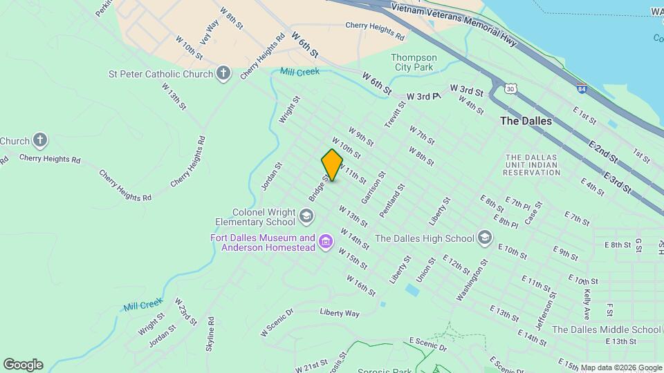 614 W 12th St Map and Location Details