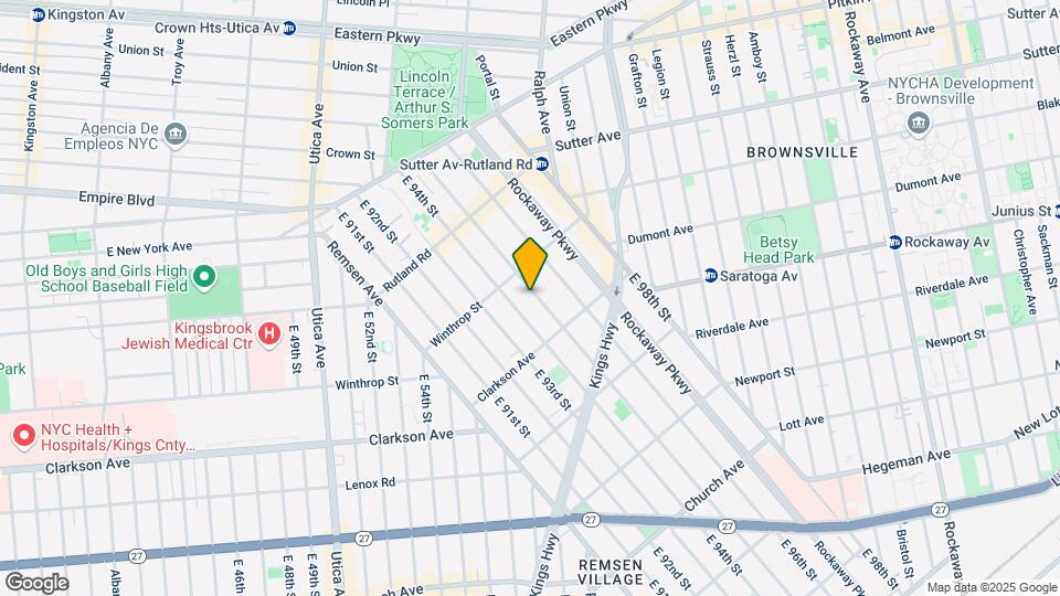 208 E 95th St Map and Location Details