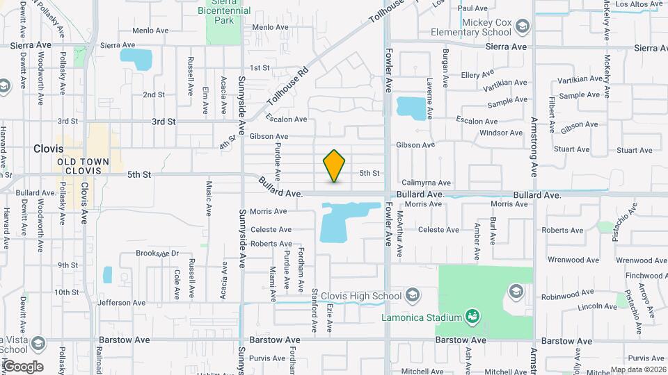 1659 Bullard Ave. Map and Location Details