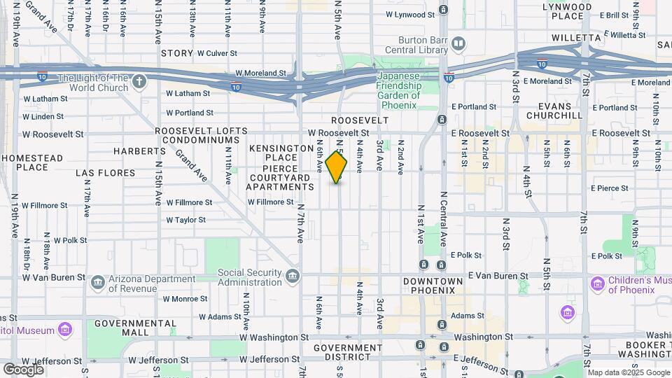 5TH AVE PHX Map and Location Details