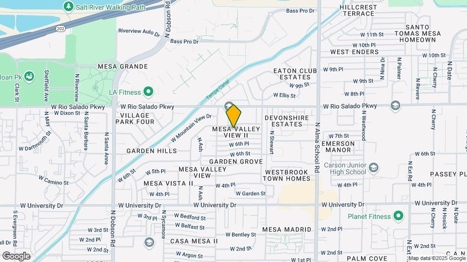 1524 W 7th St Map and Location Details