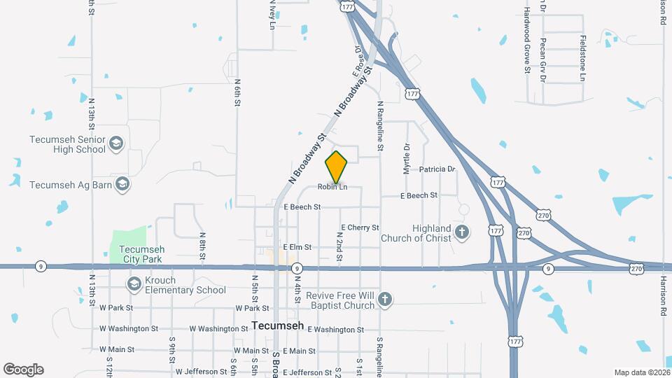 116 Robin Ln Map and Location Details