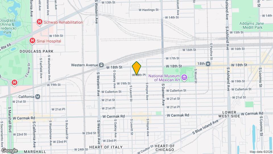 2143 W 18th Pl Map and Location Details