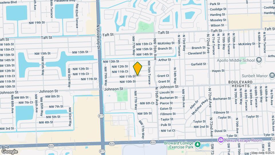 7740 NW 11th St Map and Location Details