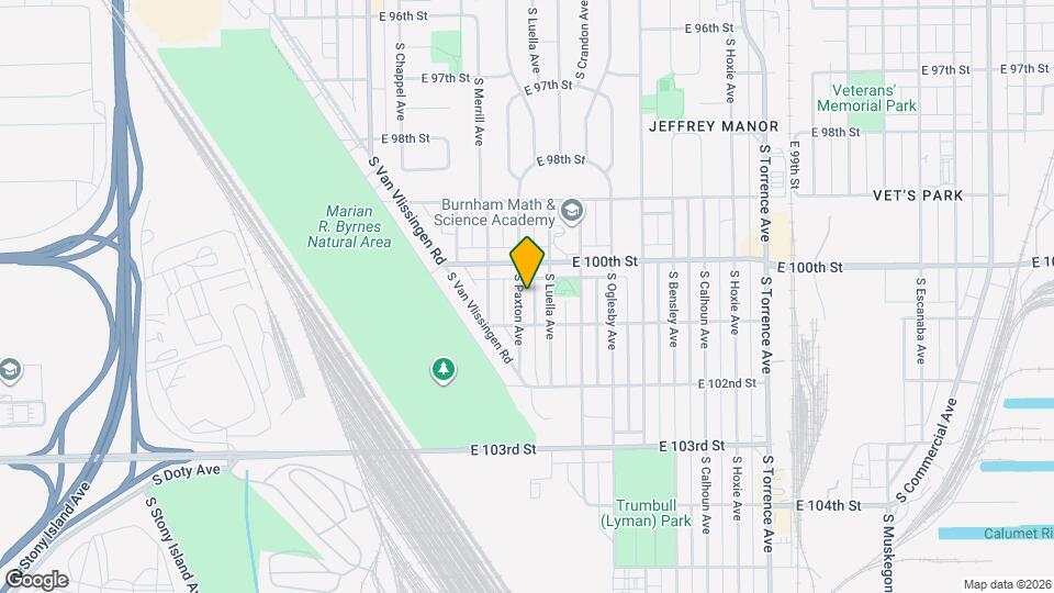 10031 S Paxton Ave Mapa y Detalles de la Ubicación